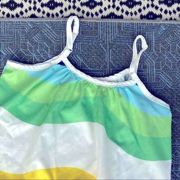 Playful Light Rainbow Twirl Sundress with Adjustable Straps - Size 4T - Picture 7 of 8